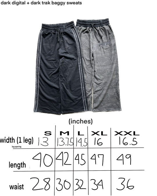 "dark digital" baggy sweats