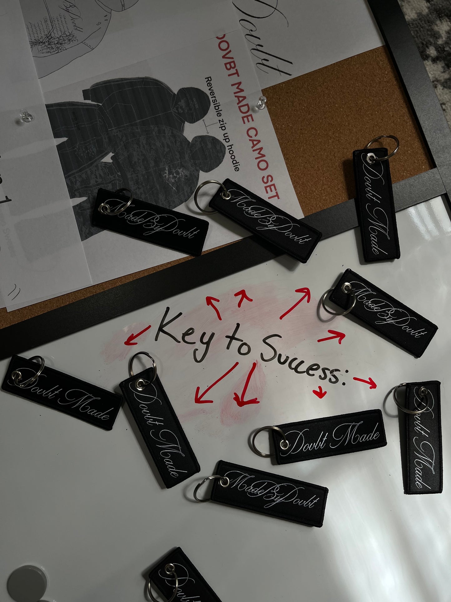 reversible madebydovbt keychain (2 pack)