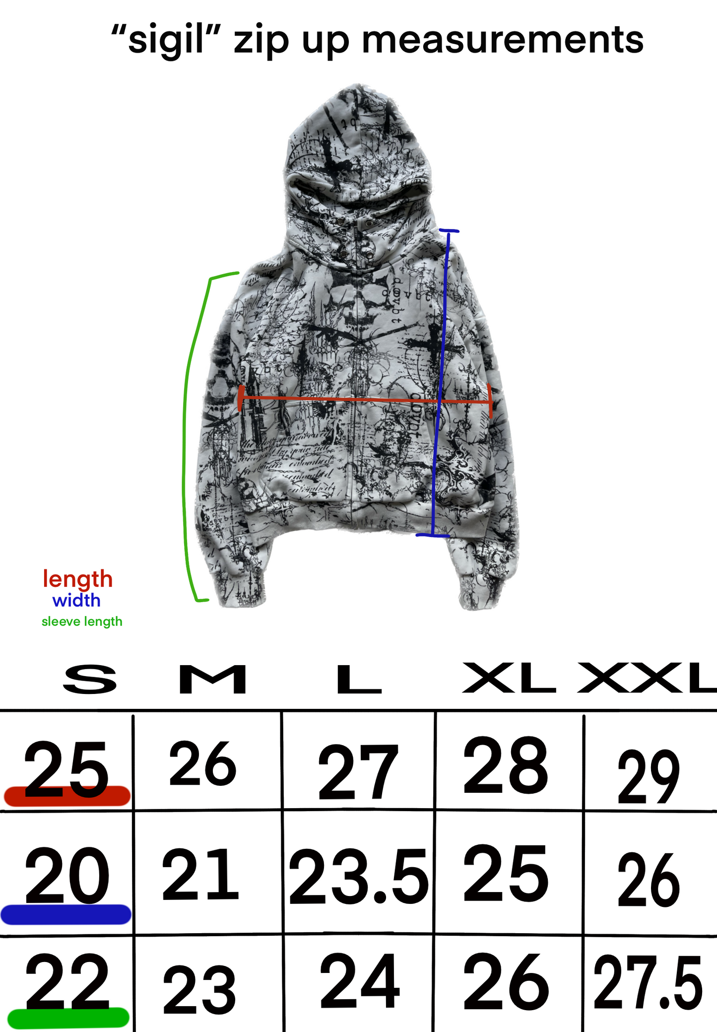 "sigil" zip up + "sigil" jorts bundle