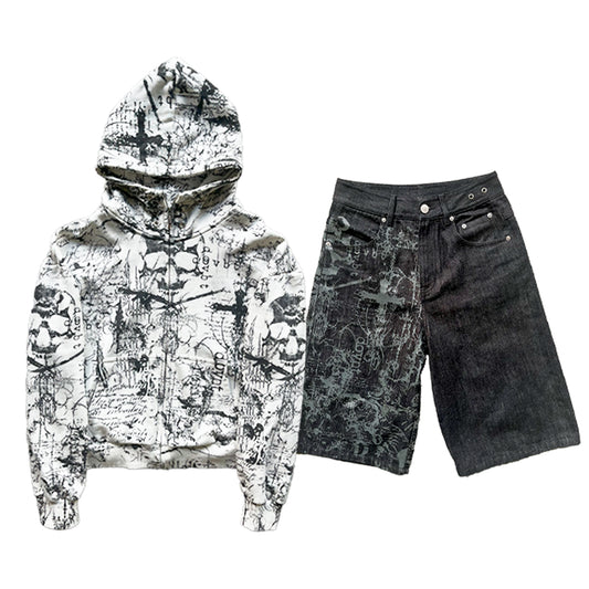"sigil" zip up + "sigil" jorts bundle