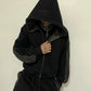 reversible "dark digital" zip up