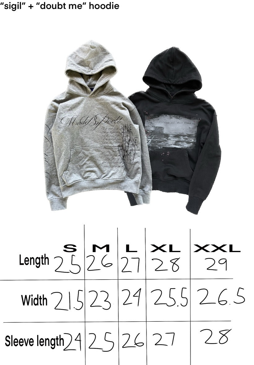 "doubt me" hoodie