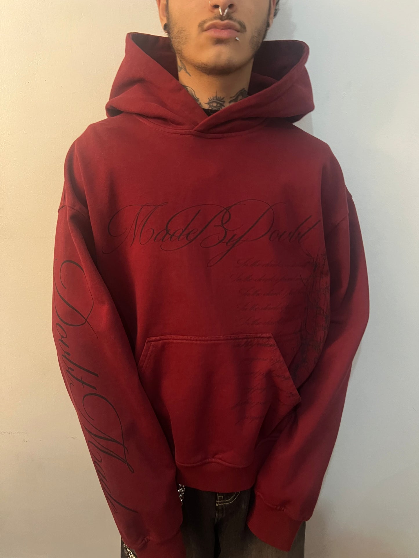 "sigil" hoodie (crimson)