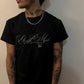 "script" tee (black)